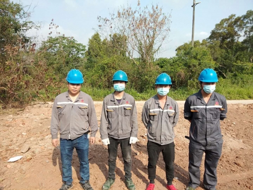 鐵崗-石巖水庫630KVA箱變臨電安裝